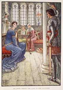 Sir Owen Greets the Lady of the Fountain, from 